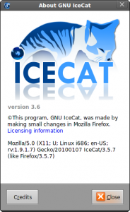 GNU IceCat 3.6