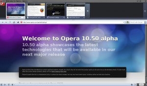 Opera 10.5 alpha GNU/Linux