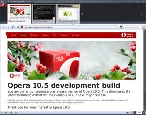 Opera 10.5 pre-alpha GNU/Linux