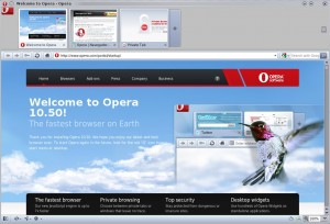 Opera 10.50 GNU/Linux snapshot 6242