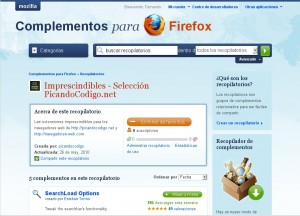 Mis complementos para Firefox